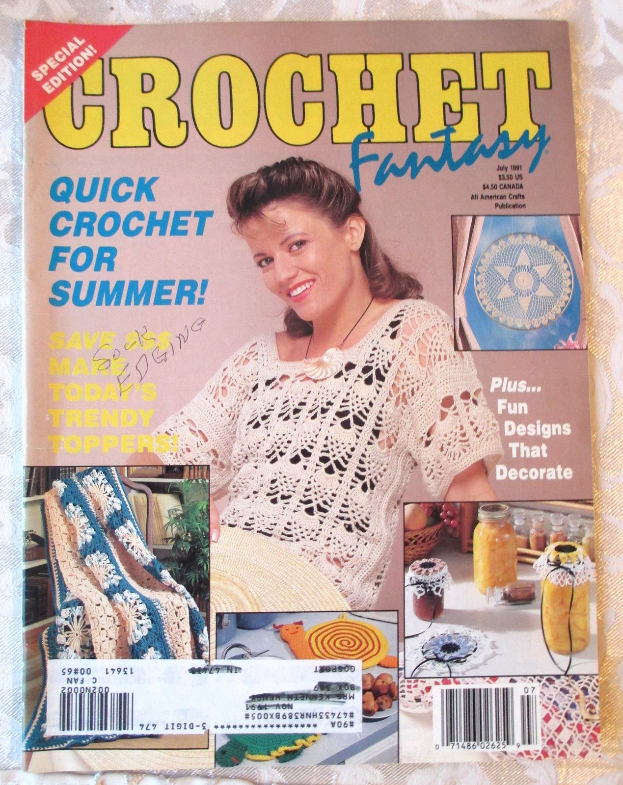 Crochet Fantasy Magazine #68 -- Back Issue, July, 1991, Volume 10 ...