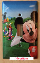 Mickey Mouse House Club Light Switch Duplex Outlet wall Cover Plate Home decor image 4