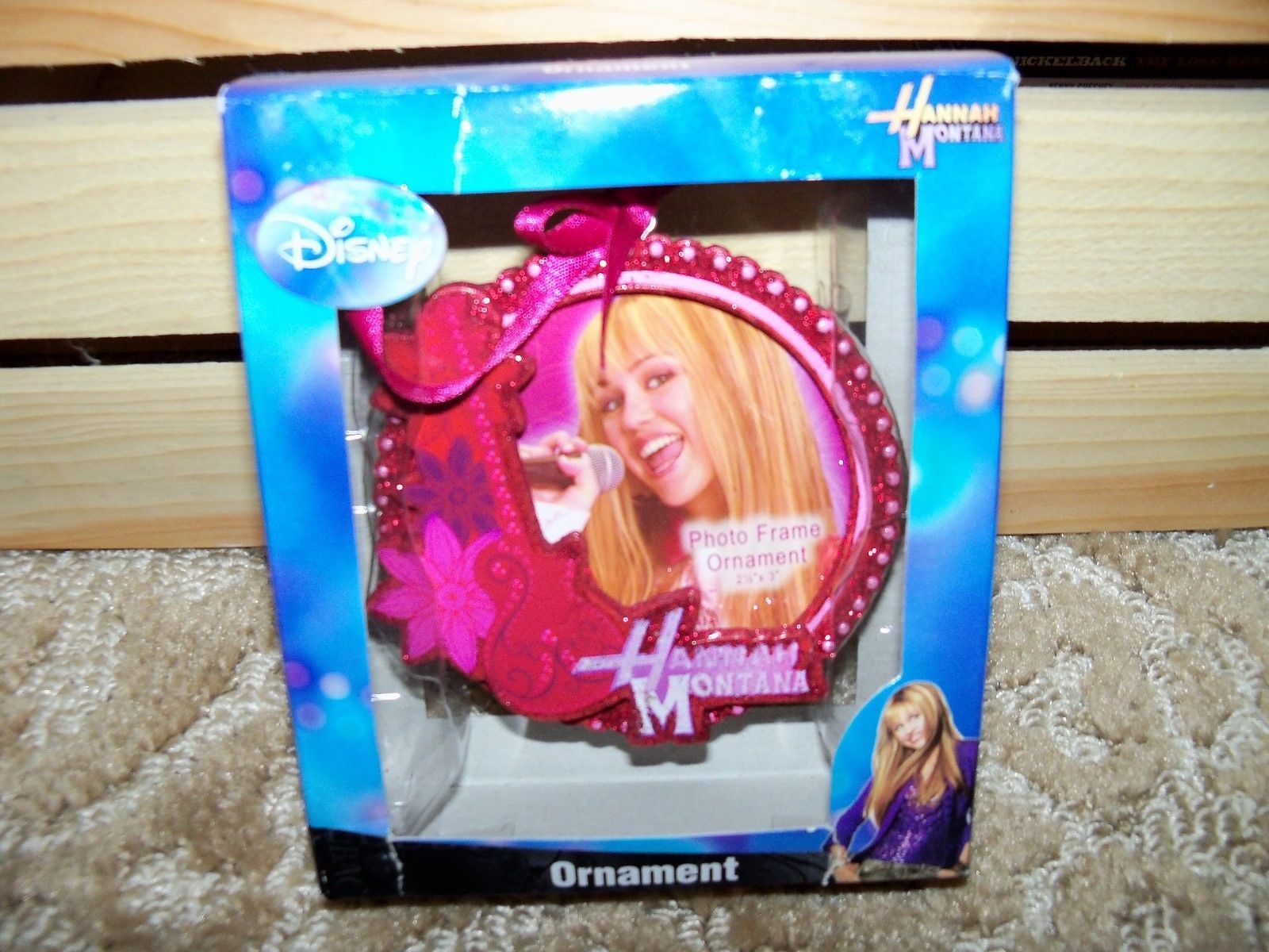Primary image for Disney 2008 Hannah Montana Photo Frame Ornament Pink NEW