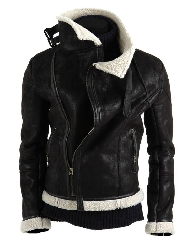 FLEECE LEATHER JACKET, WOMEN LEATHER JACKET WITH FULL FLEECE,SHEARLING