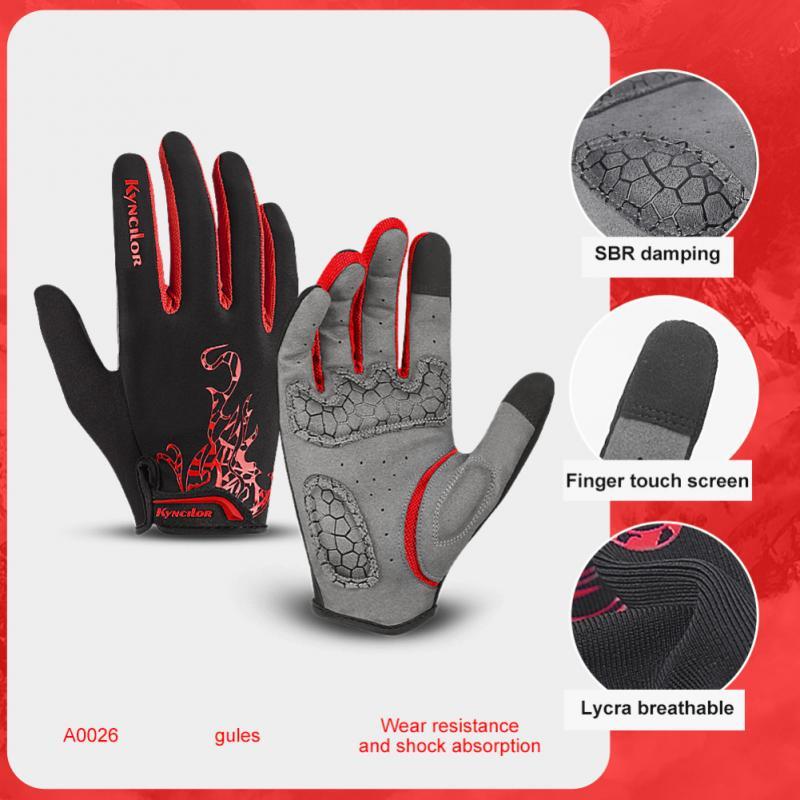 Cycling Gloves Full Finger Winter Warm Touchscreen Windproof Fitness Anti-wear P