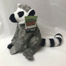 Animal Den Ringtail Lemur Plush 10” NEW Adventure Planet Realistic Stuffed - $16.82