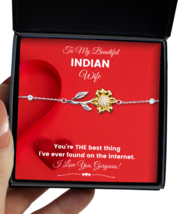 Bracelet Birthday Present For Indian Wife - Jewelry Sunflower Bracelet Gifts  - $49.95