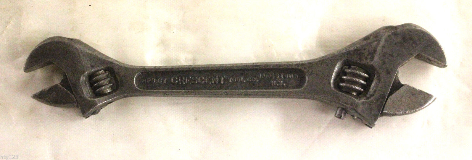 VINTAGE CRESCENT DOUBLE-ENDED ADJUSTABLE WRENCH [6-8 INCH ...