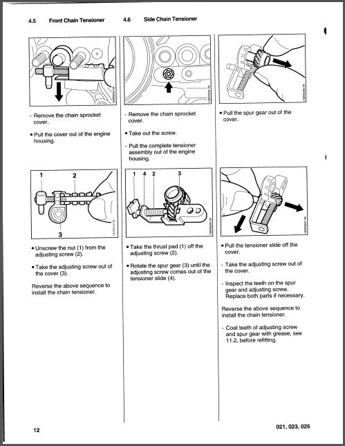 Stihl 021 023 023l 025 Chainsaw Service Repair Manual Cd L Chainsaw Parts And Accs