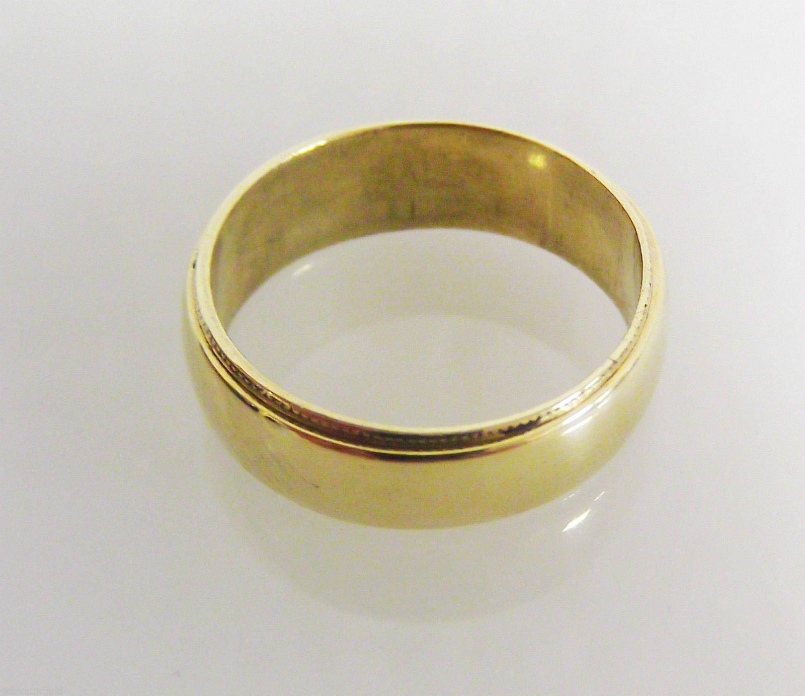 Dason 10k Yellow Gold Wedding Ring Sz 4.75 Anniversary Band 3.5g ...