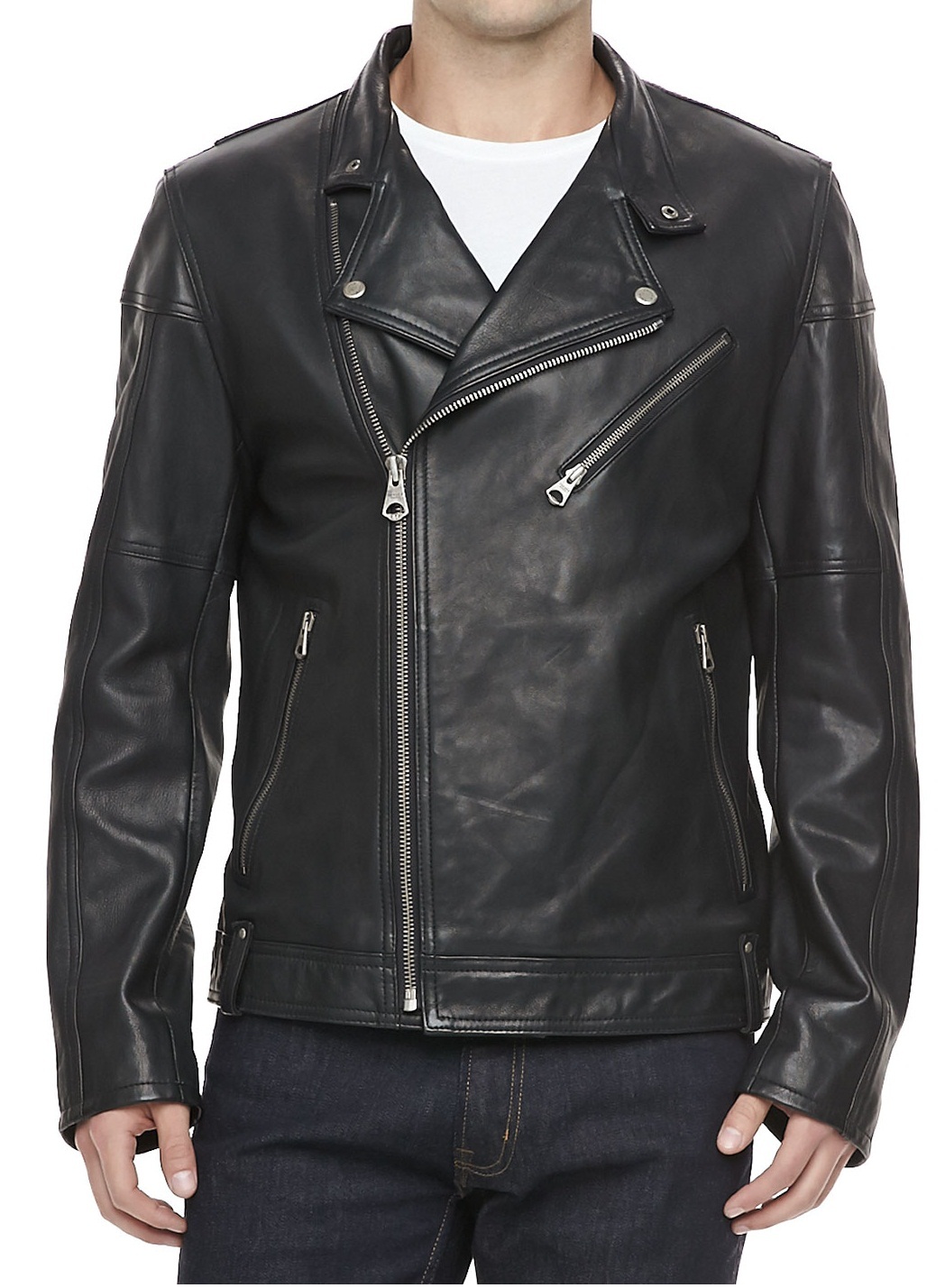 Black Mens leather jacket , men leather jacket, Black Biker leather ...