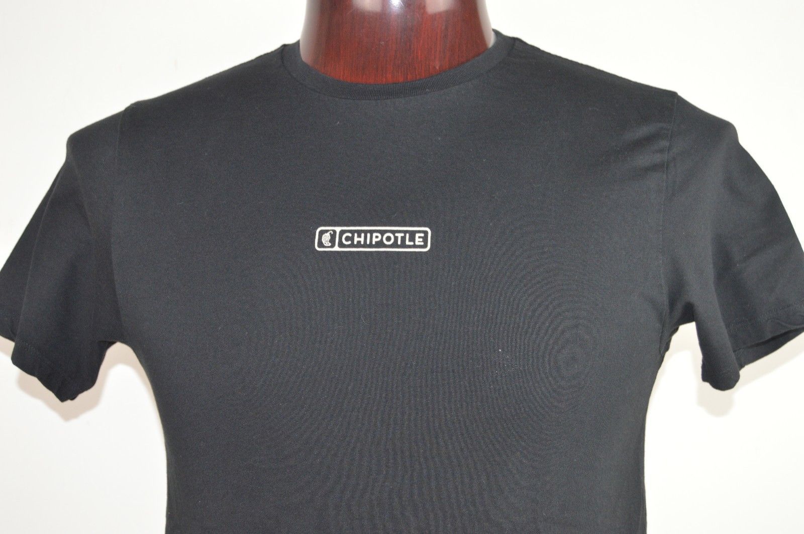 Chipotle M Black Mens Graphic T Shirt Uniform Work Food Fight Black vs