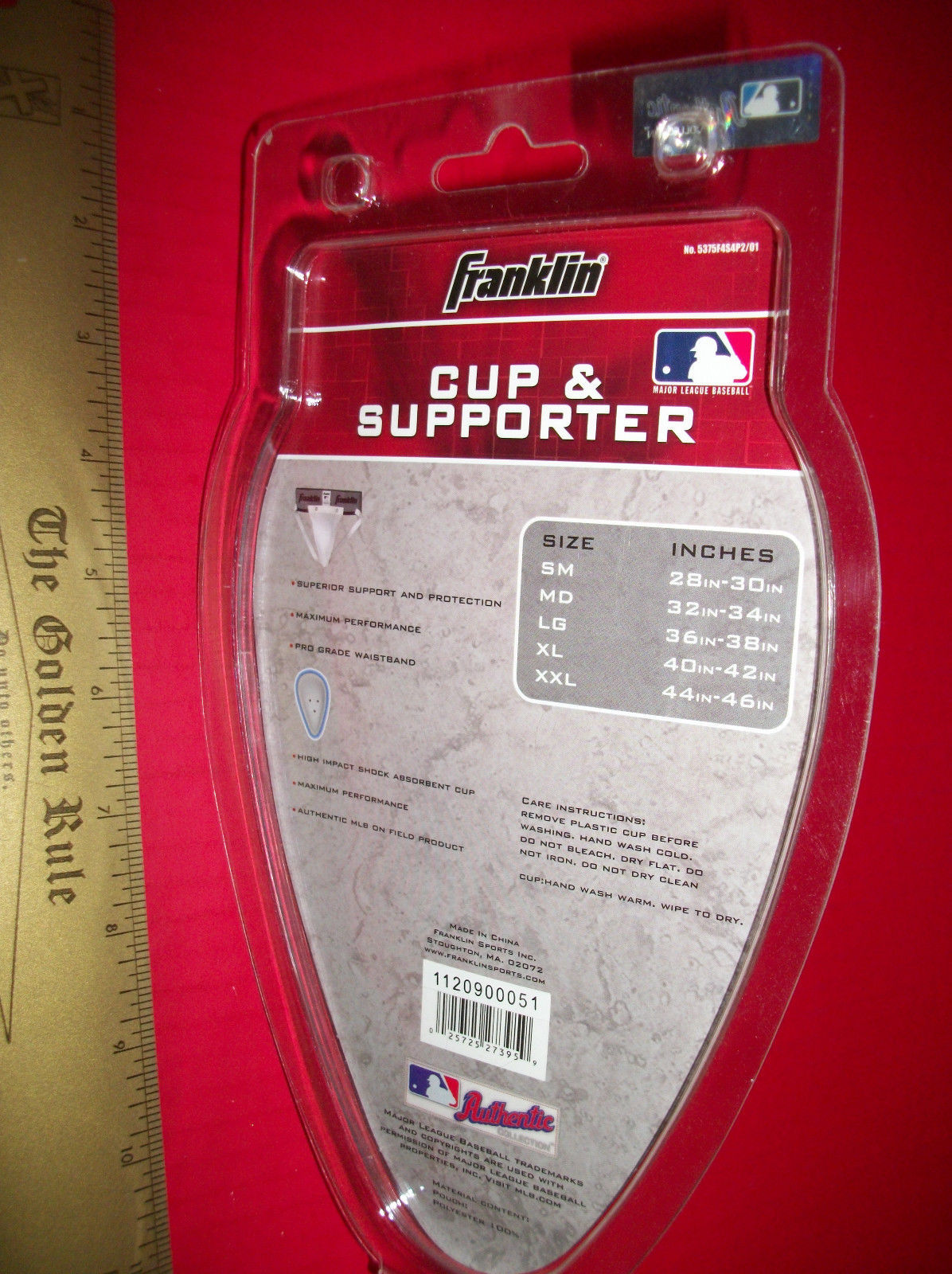 Sport Gift Men Clothes Large Franklin Athletic Supporter Cup Protective