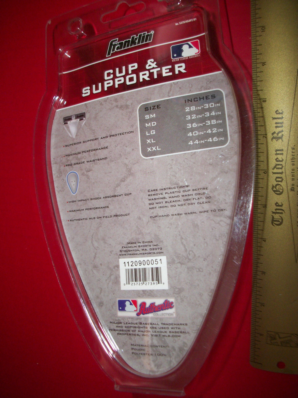 Sport Gift Men Clothes Large Franklin Athletic Supporter Cup Protective