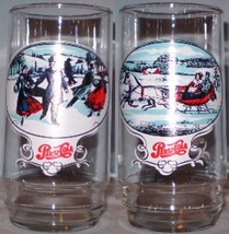 Pepsi Glass Christmas Scenes - $5.00