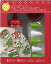 Wilton 18 pc Cookie Decorating Set With Bottle, 7 Tips, 10 Bags - $19.79