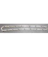 .925 Sterling Silver 20&quot; Figaro Link Chain Necklace 7mm Italy ALF 32.6g ... - $59.99