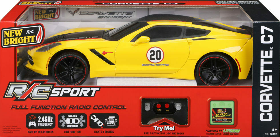yellow rc car
