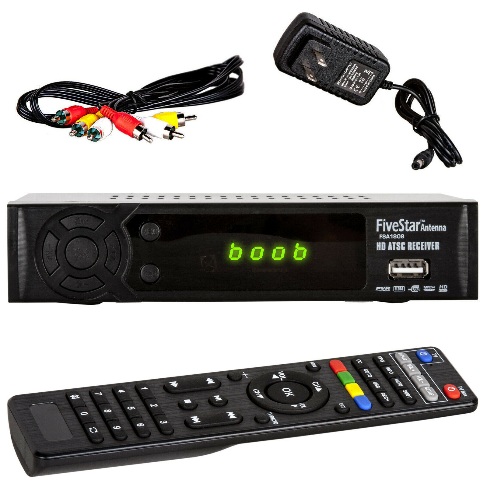 Indoor Antenna Amplified 100 Miles Range HD Digital TV + Digital Converter Box Antennas