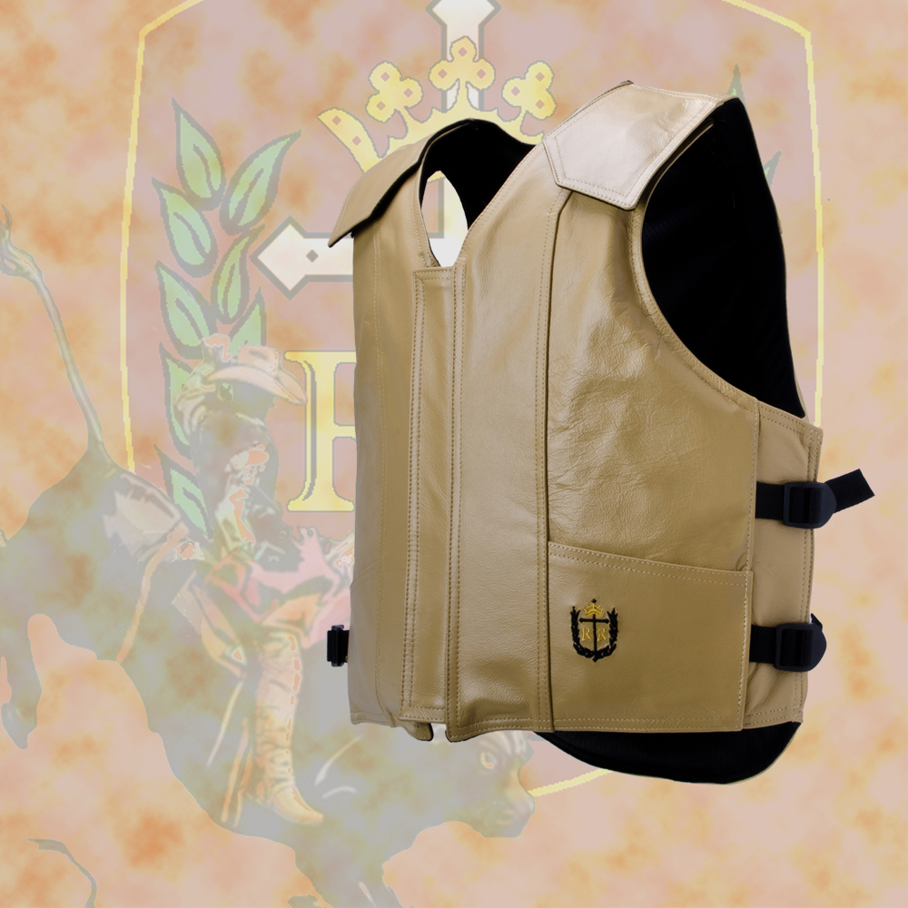 1200 Series Colored Leather Youth Bull Rider Vest Other