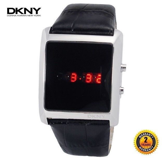 black square digital watch