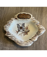 Vintage Treasure Craft California Butterfly Trinket Dish Ashtray MCM Mad... - $10.50