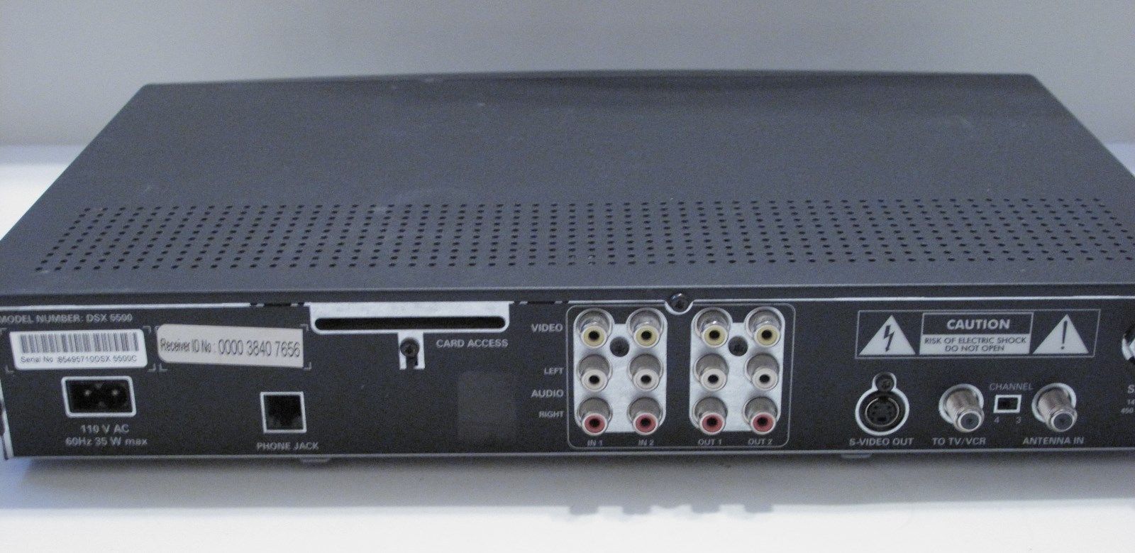 Philips Directv Digital Multi Satellite Receiver Model DSX 5500 SVideo