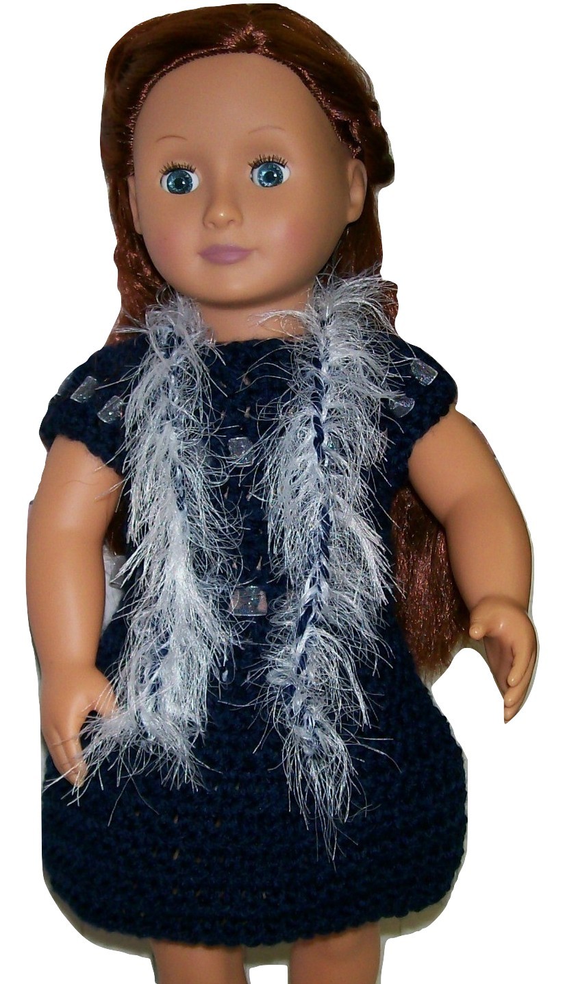Primary image for Handmade American Girl Boa, Crochet, 18 Inch Doll