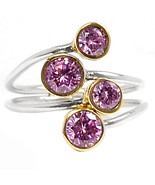 Sale, Very Beautiful Kunzite Ring, 925 Silver, Adjustable from 7 to 8.5 - $26.00