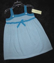 Girls 3t lucy sykes aqua white designer sundress 1 thumb200