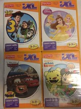 Fisher Price iXL 4 game lot Pixar Toy Story Cars 2 &amp; Princess Nihao Kai-... - $12.85