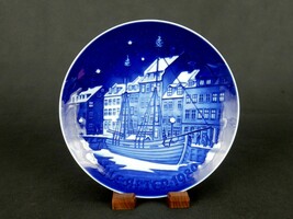 Bing & Grondahl Christmas Plate, 7.25", 1989 Christmas Anchorage, #PLT18B - $14.65