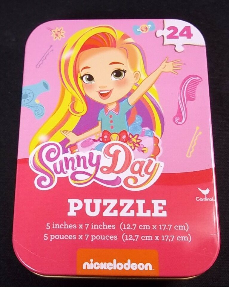 My Little Pony Lot of 4 Mini Jigsaw Puzzle Tin Rapunzel Sunny Day & Hatchimal