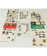 Vintage mixed lot silly clowns and people interchangeable stickers - $19.75