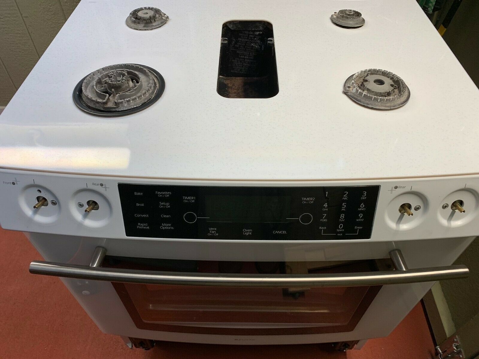 WPW10199505 Jenn Air Range Main Top Assembly White Glass Top