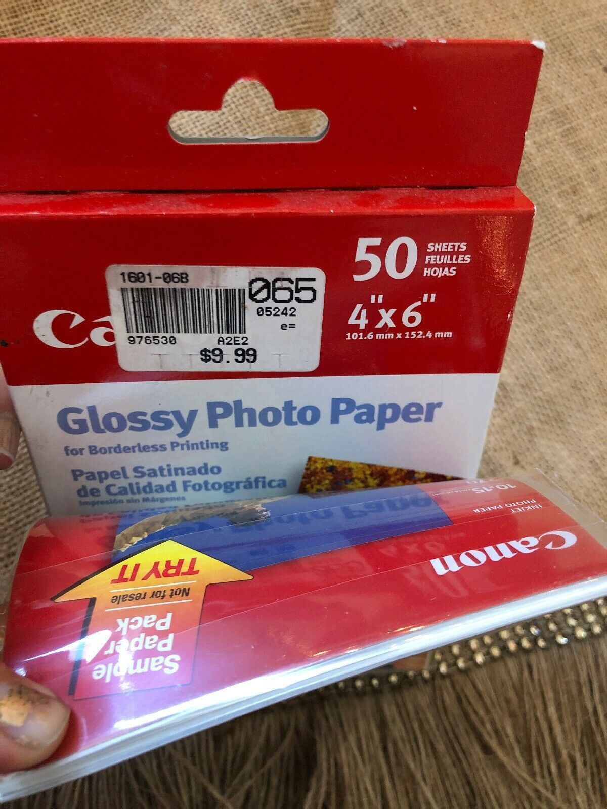 Canon Pixma GP601 4 x 6 Inches Photo Paper Glossy, 50 Sheets Plus