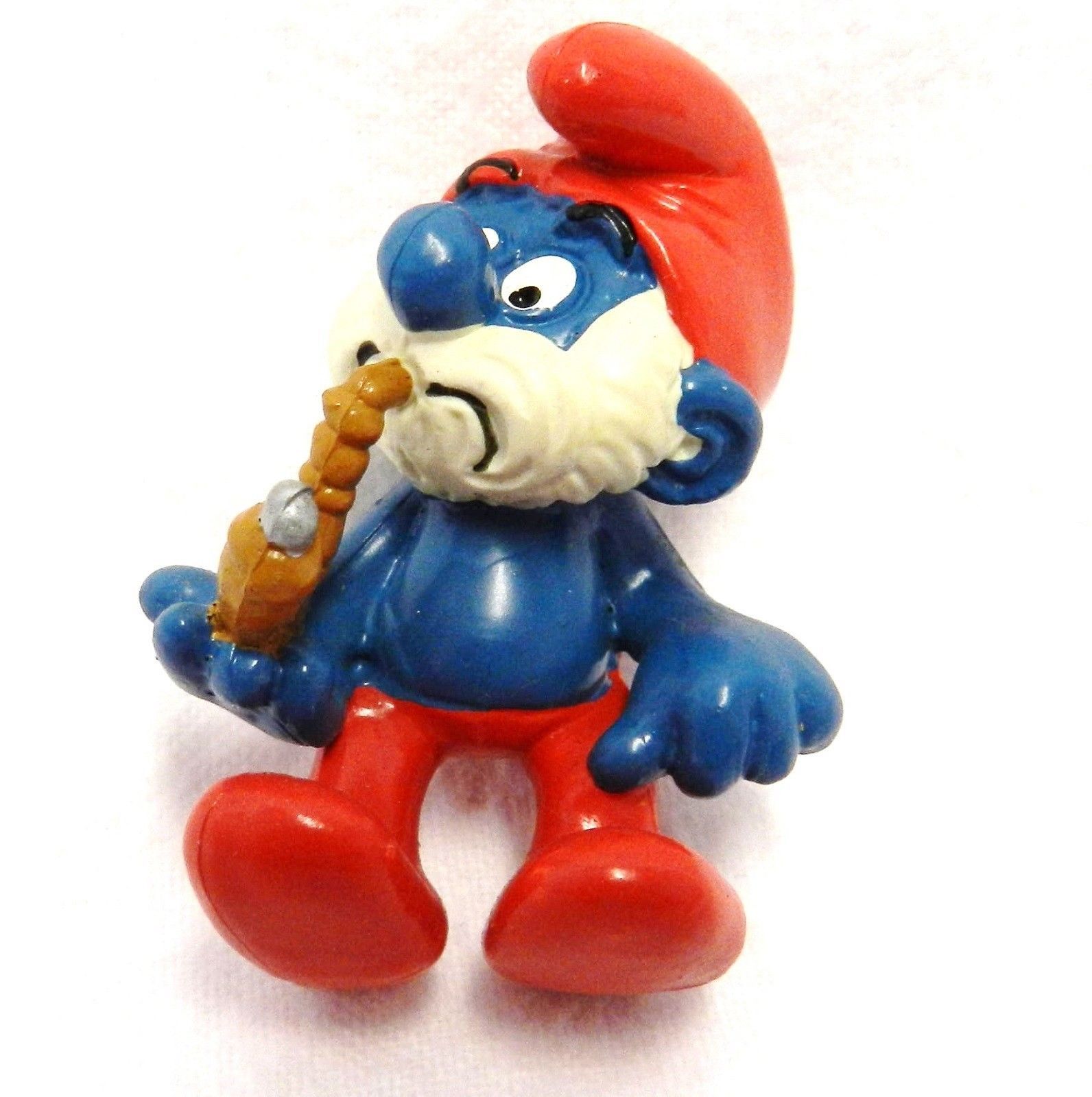 Vintage Smurf Schleich Peyo Papa Rocking Chair Smoking Pipe Hong Kong ...