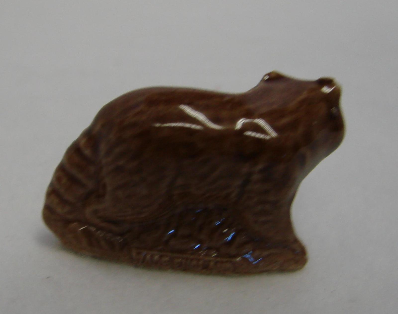 Vintage Wade Whimsies Miniature Raccoon Figurine Chip - Wade Figurines