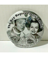 ROY ROGERS 2007 ANNUAL FESTIVAL COLLECTORS PICTURE PIN PORTSMOUTH OHIO - $24.74