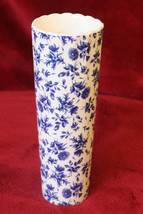 Blue Floral &quot;Burnes of Boston&quot; Small Thin Vase - $9.99
