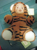 Baby Face Collection Toy Works Black Tiger  10" Stuffed Doll Animal  - $7.90