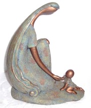 Santini Molded Sculpture Untitled "Mother & Child" Bronze Coloring - $239.43