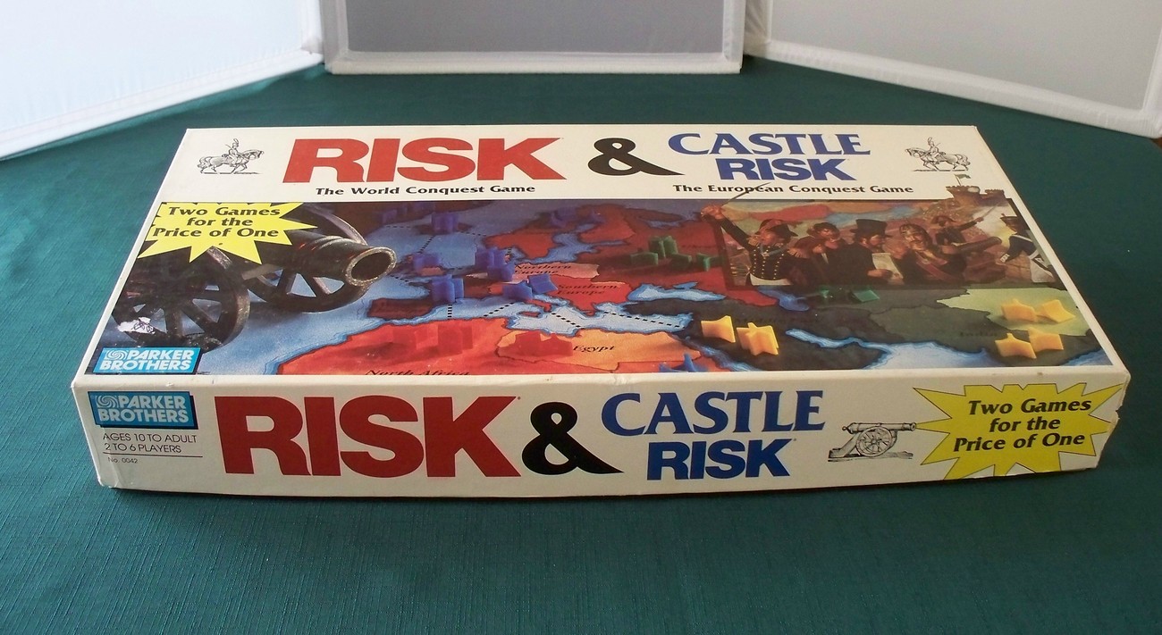 Risk & Castle Risk Combo Game Complete VGC Parker Brothers 1990 - War ...