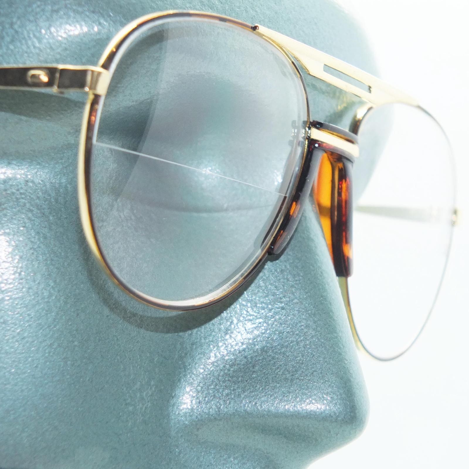 Aviator Traditional True Half Bifocal Reading Glasses 1 75 Tortoise Gold Frame Reading Glasses