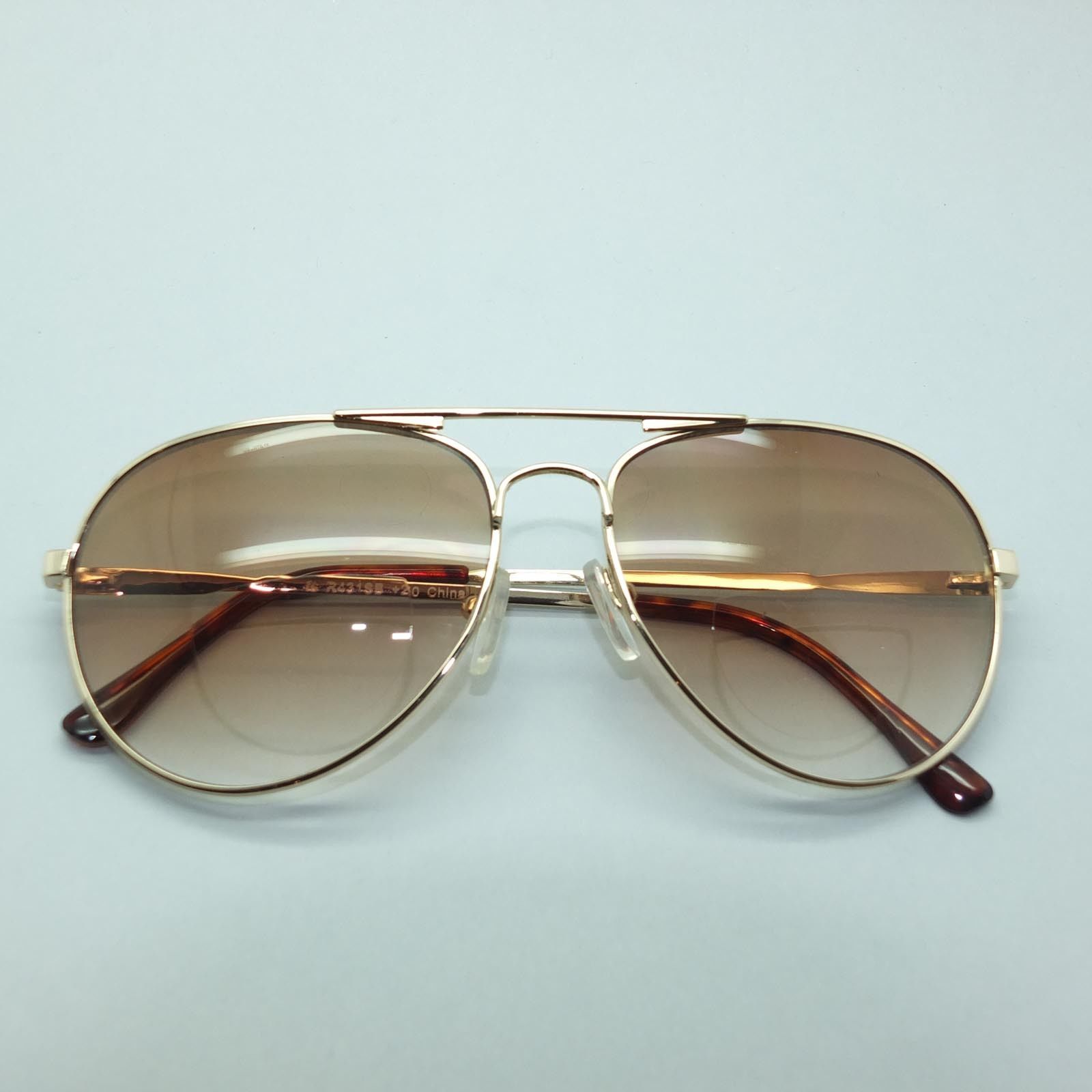 Classic Aviator Gold Frame Sunglasses Tinted Bifocal Reading Glasses +2 ...