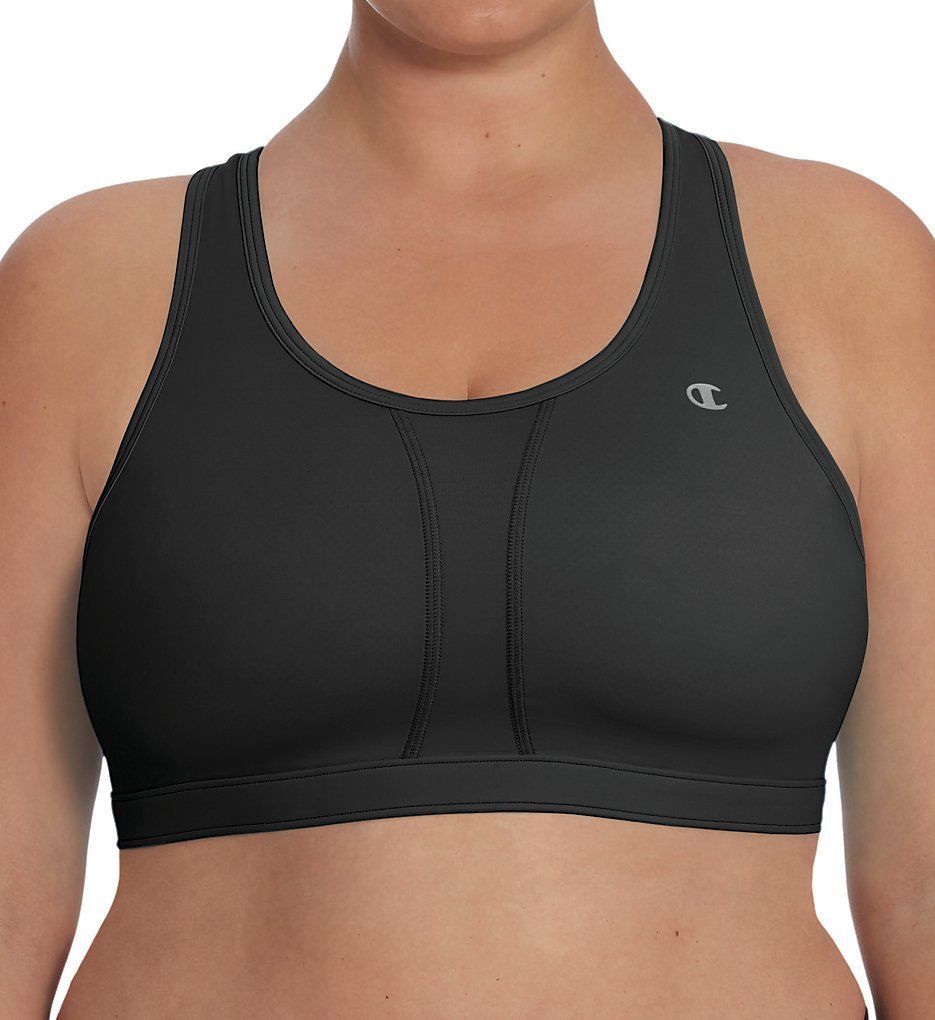 Champion BLACK Plus Size Vented Compression Sports Bra, US 3X/Large - Bras & Bra Sets