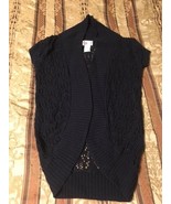 Women&#39;s So Brand Crochet Cropped Sweater--Black--Size M - $7.99