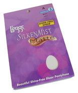 L'eggs Silken Mist Matte Shine Free Sheer Pantyhose Buff A Control Top - $8.95