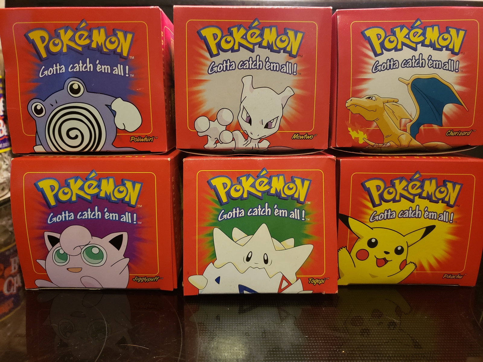 Complete Set of ALL 6 Unopened New Pokémon Balls with 23K Gold Cards
