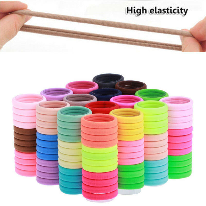 Elastic Hair Ties Rubber Band Ropes Ring Scrunchie Women Ponytail Holder USA