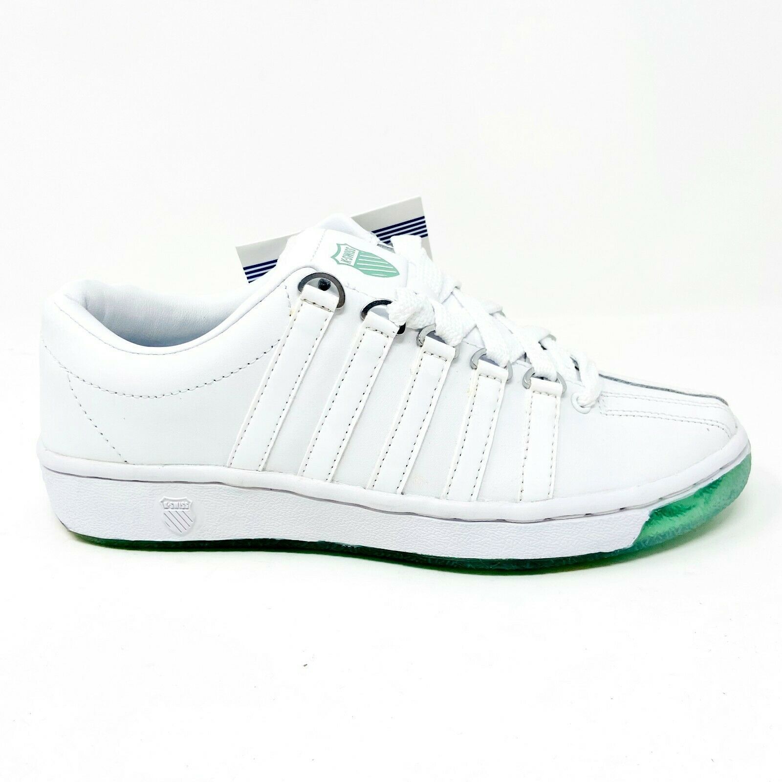 green and white k swiss