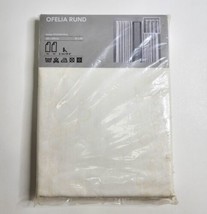 Ikea OFELIA RUND Sheer White Curtains Bubbles Circles PAIR 57&quot; x 98&quot; Ska... - $49.45