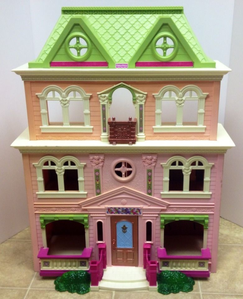 large pink dollhouse