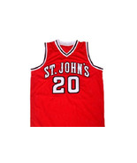 Chris Mullin Custom St John&#39;s University Men Basketball Jersey Red Any Size - $34.99+